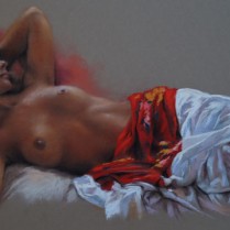 Germán Aracil - Desnudo en el sofá