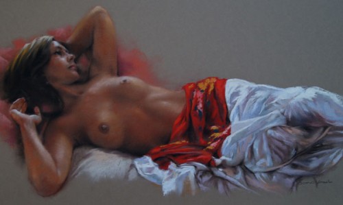 Germán Aracil - Desnudo en el sofá