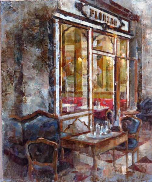 Noemí Martín - Café Florian, Venecia 46 x 38 cm