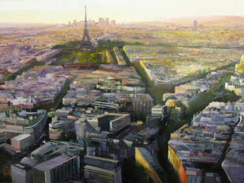 Albert Sesma - Paris Panoramica I. 130 x 89cm. oleo tabla.